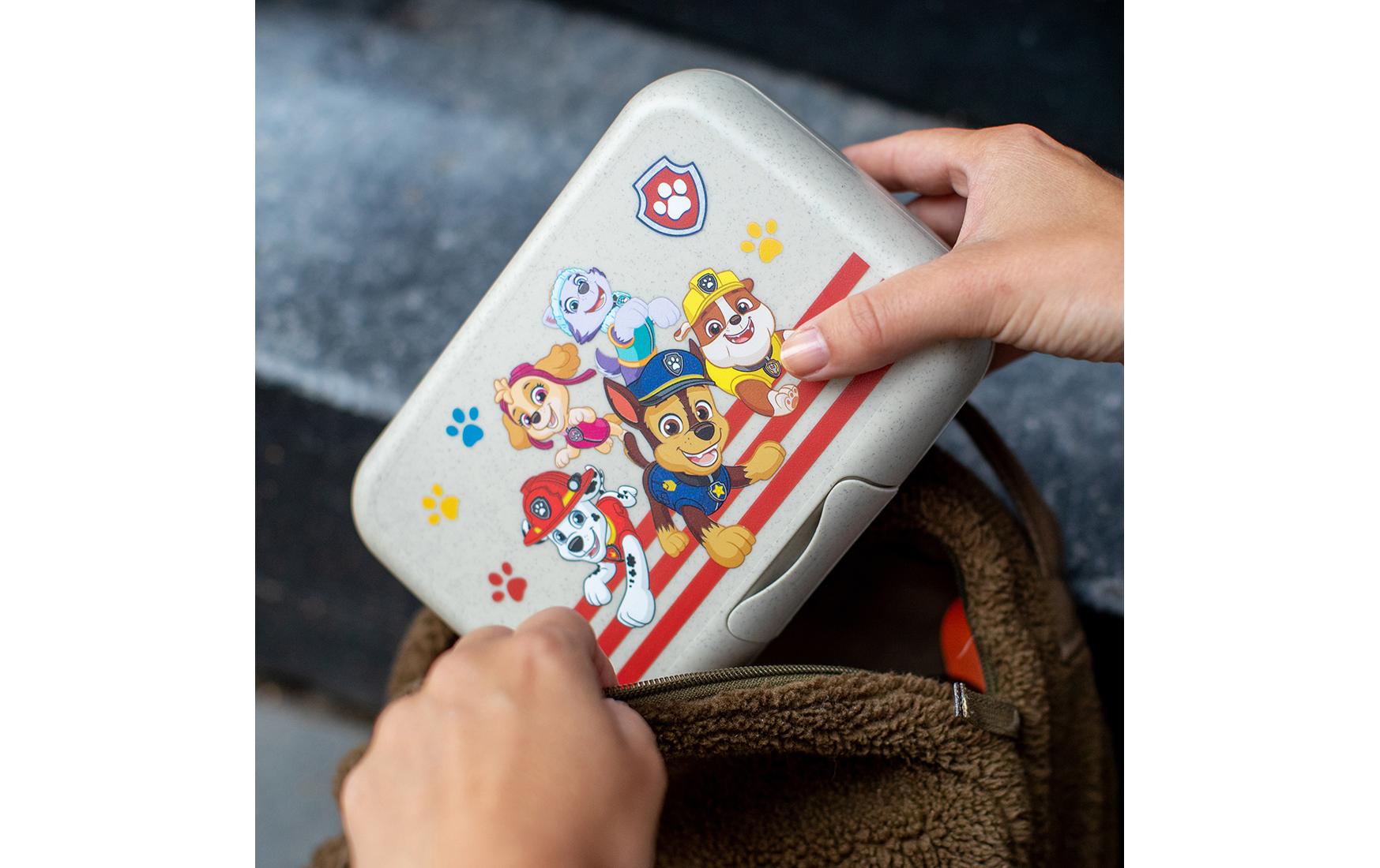 koziol Lunchbox 13,5 × 19 × 6,5 cm, Biokunststoff, sand (Paw Patrol)