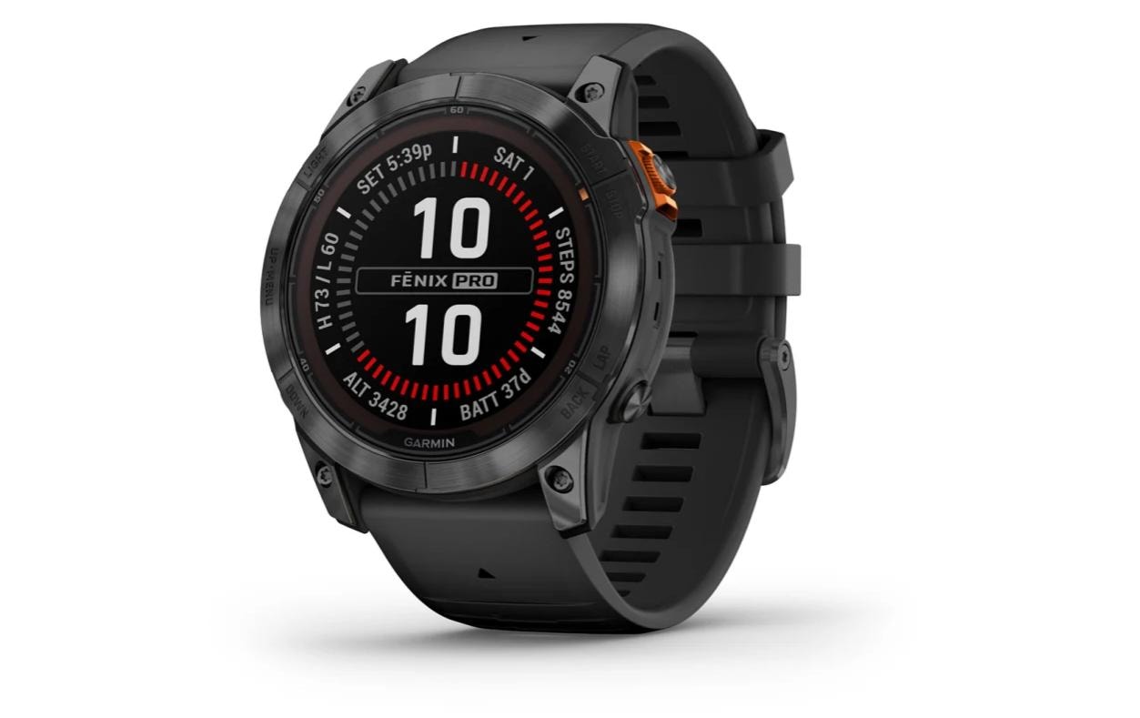 Garmin Fenix 7X Pro Solar Edition – GPS-Smartwatch – 51 mm, 1,4", GPS, ANT+, 100 m, Schwarz, Sportarmband