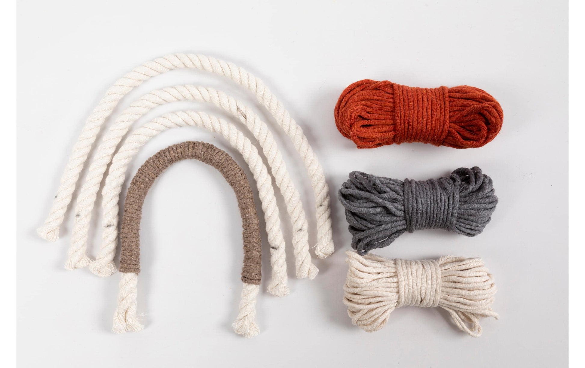 Creativ Company Mini Macramé – Makramee-Set – Baumwolle, Mehrfarbig – ab 8 Jahren