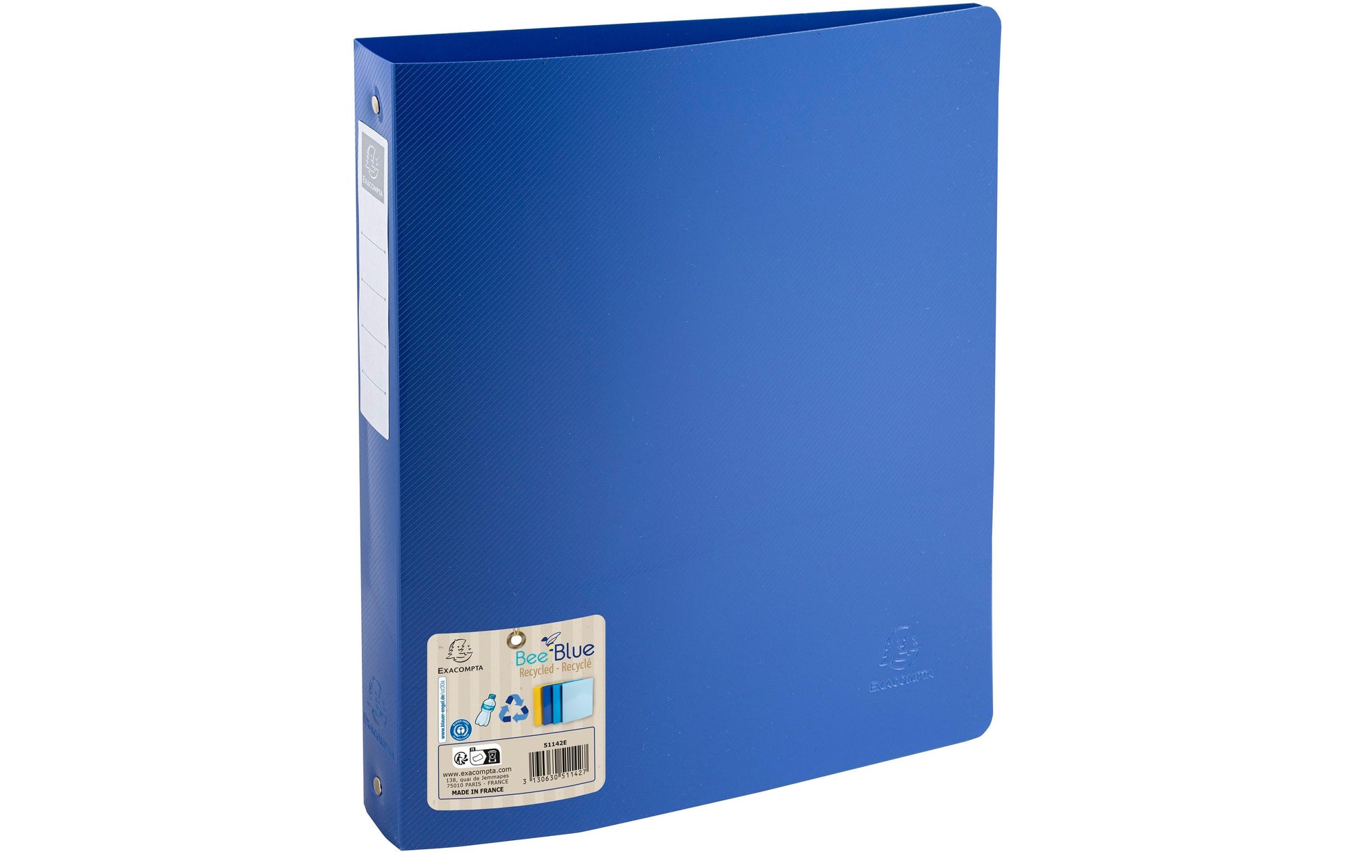 Exacompta Ringbuch – 4-Ring Ø 30 mm – für A4 – Rückenbreite 4 cm – Marineblau