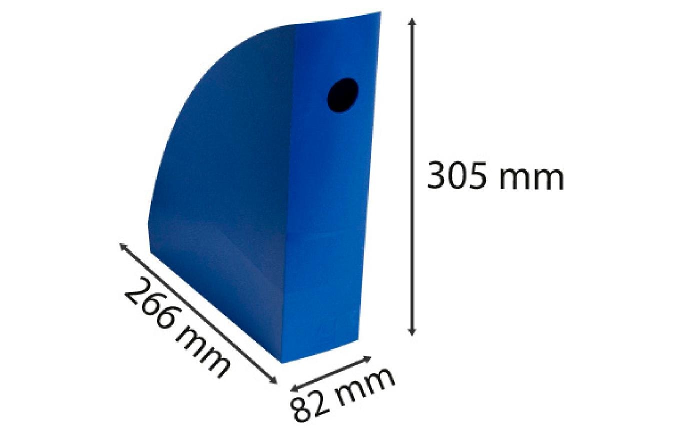 Exacompta BeeBlue Stehsammler – für A4+ – Kunststoff – Marineblau – 266 × 82 × 305 mm