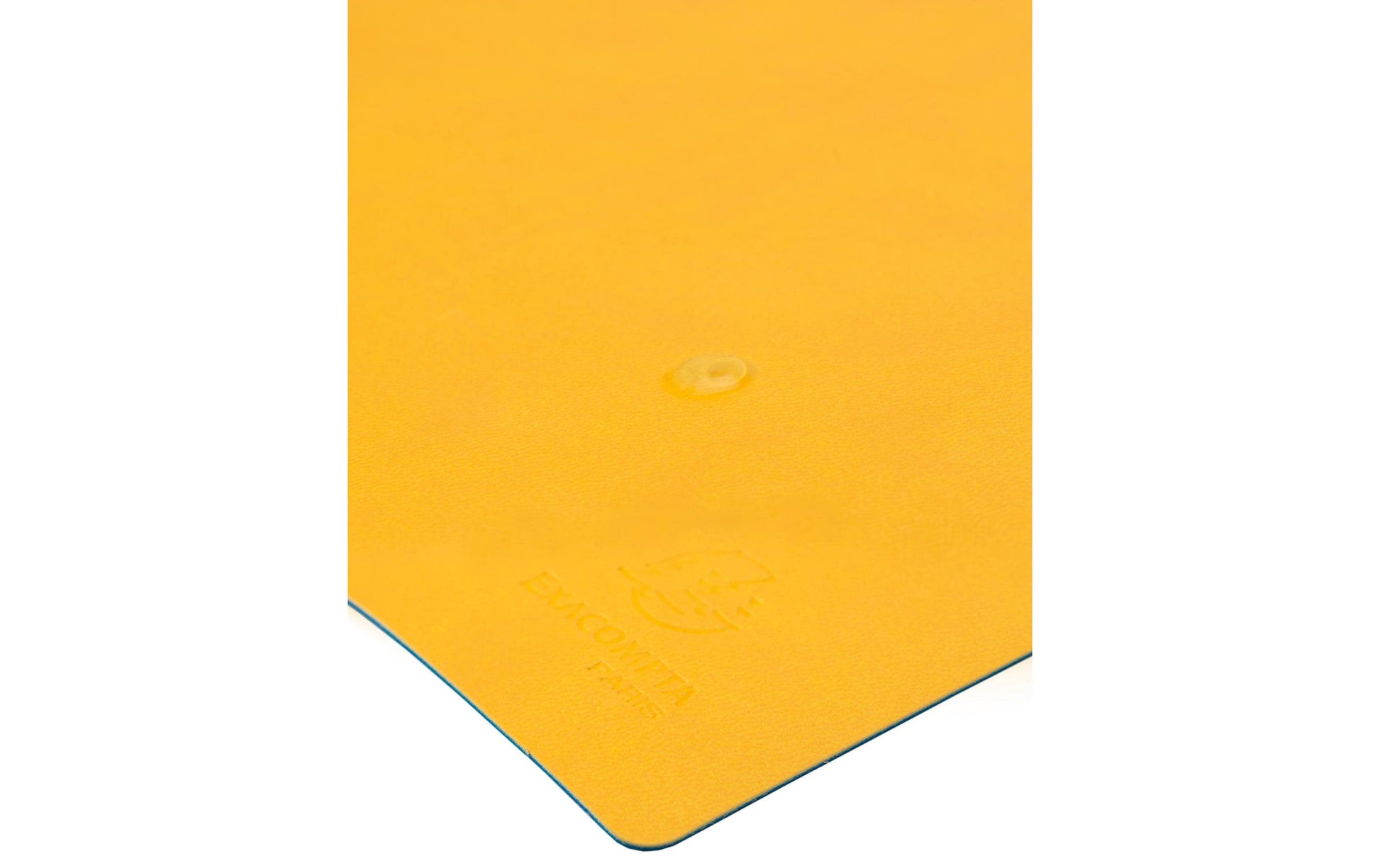 Exacompta Schreibtischunterlage – 400 × 800 mm, PU-Kunstleder, Türkis/Gelb, 1 Stück