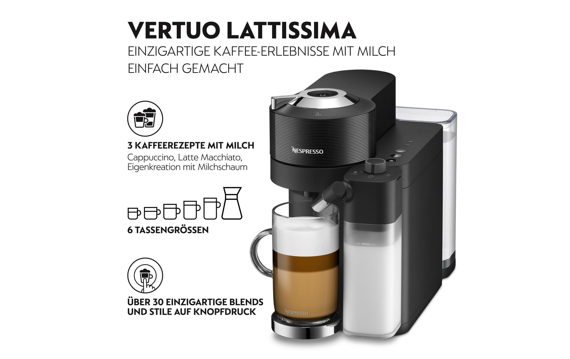 De’Longhi Kapselmaschine – für Nespresso-Kapseln, 1,7 l, Schwarz