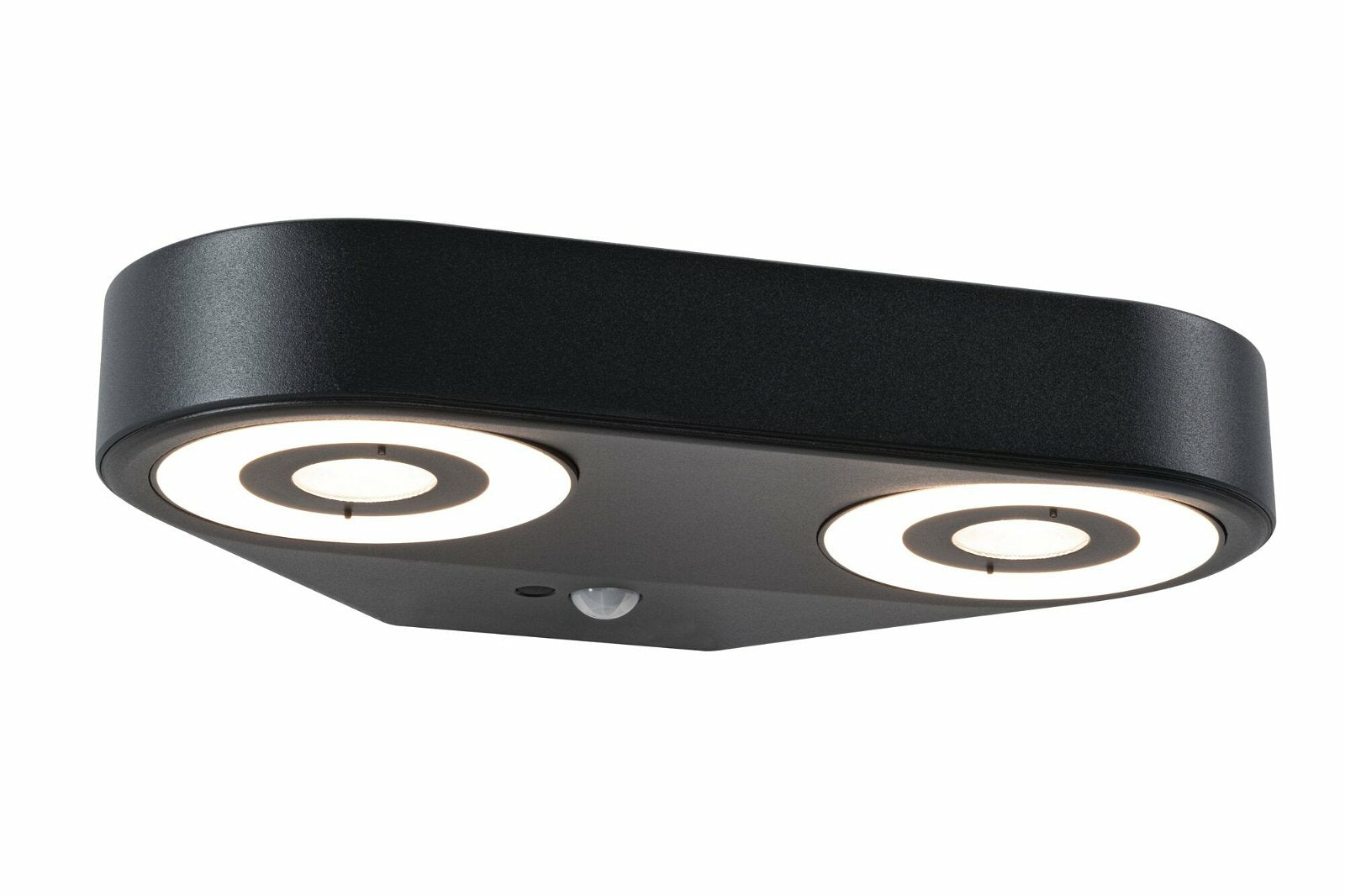 Paulmann Aussenwandleuchte – Warmweiss, 3000 K, IP44, Netzbetrieb, mit Bewegungsmelder, Anthrazit, Aluminium