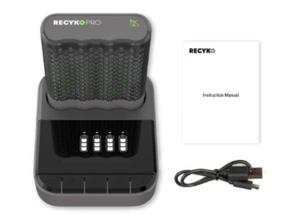 GP Batteries P461 Batterieladegerät 4× – für AA, AAA – inkl. 4× AA 2000 mAh – USB – grün