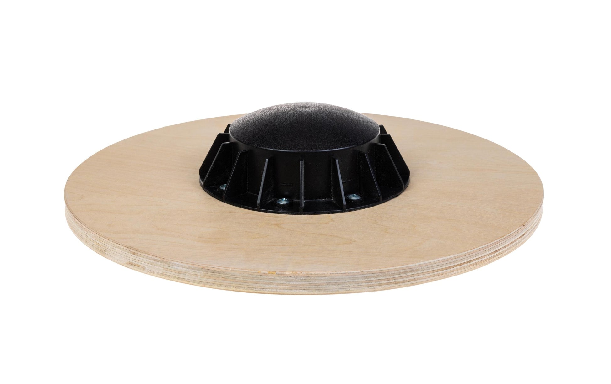 KOOR Rundes Balance Board, F01580, Ø40,0 cm × 8,5 cm, Holz, Schwarz, max. Nutzergewicht 110 kg – 1 Stück