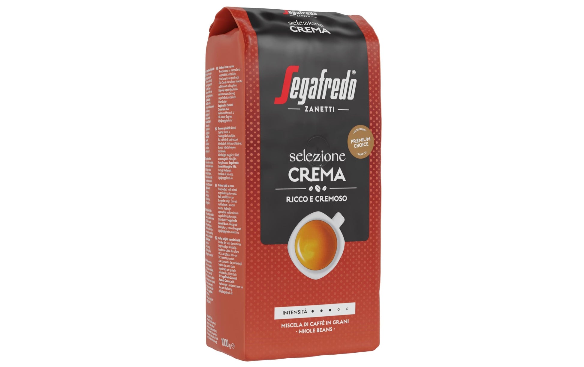 Segafredo Selezione Crema – Kaffeebohnen – Espresso, Arabica/Robusta, 1 kg