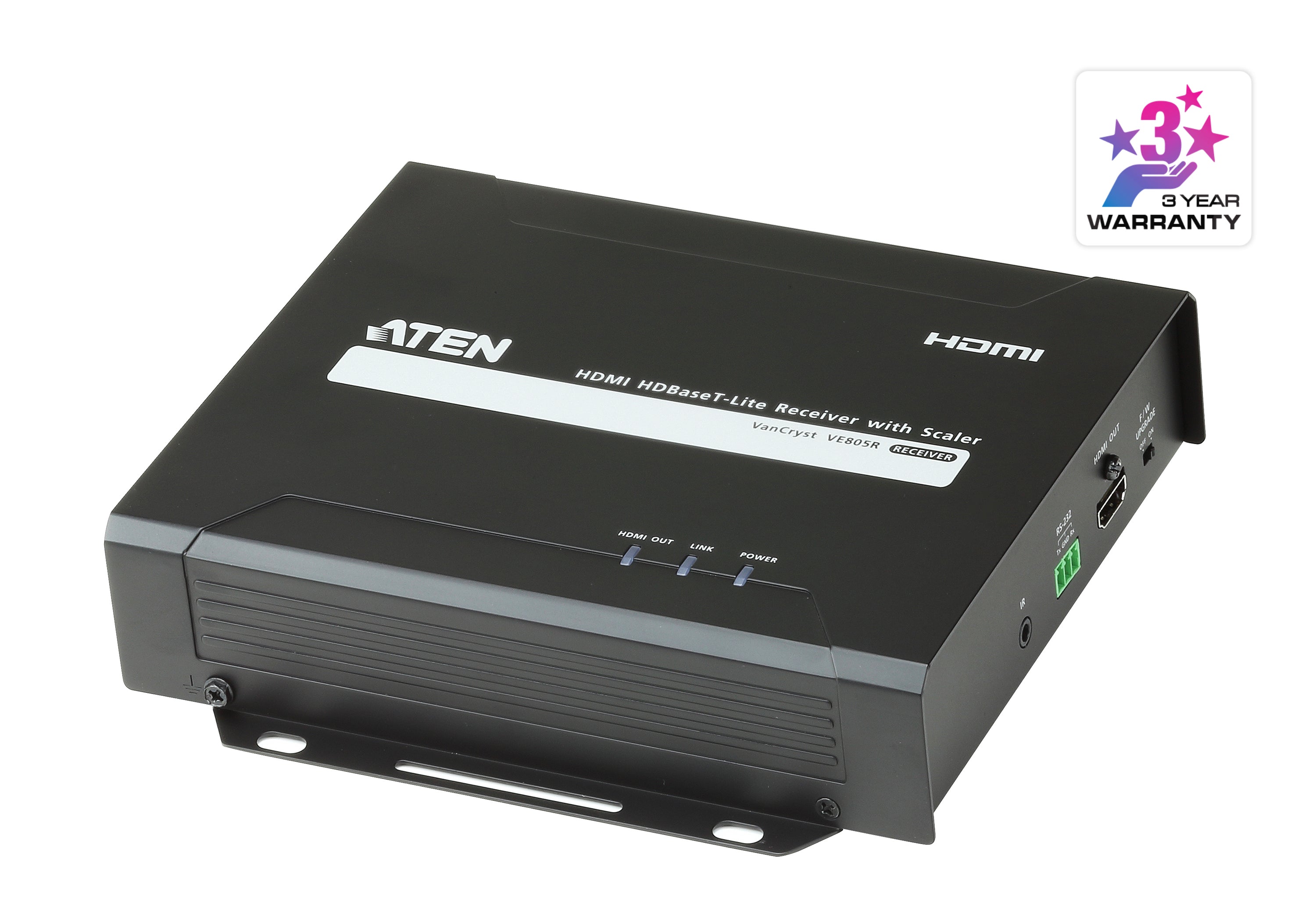 ATEN VE805R – HDBaseT-Lite HDMI Empfänger über Cat5e/Cat6a, 1080p, 60 m, Scaler, RS-232, IR, HDCP
