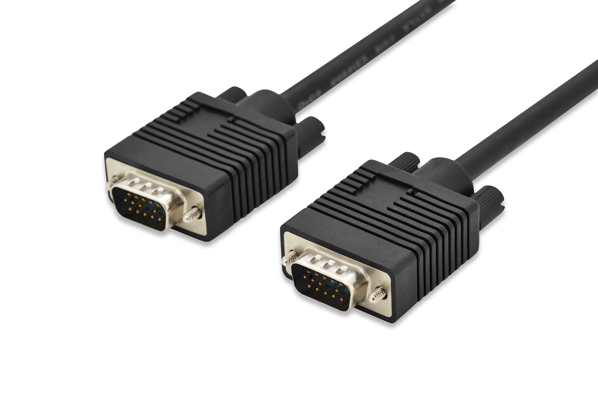 Digitus VGA–VGA Monitorkabel – 3 m, AWG 28, Kupfer, Ferritperle, Schwarz
