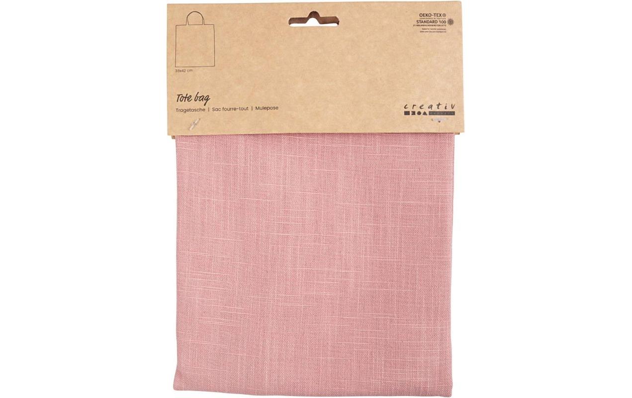 Creativ Company Stofftasche, Baumwolle, Rosa, 380×420 mm