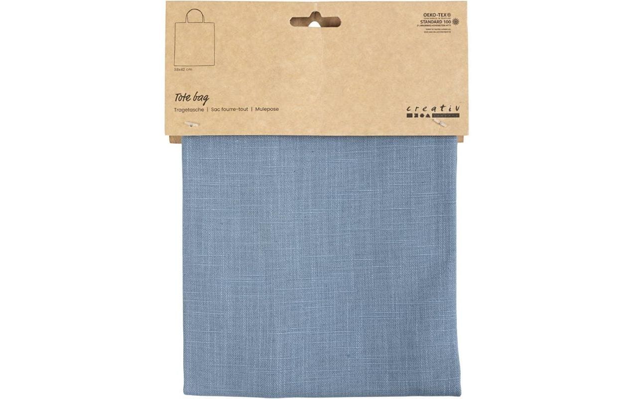 Creativ Company Stofftasche, Baumwolle, Blau, 380×420 mm