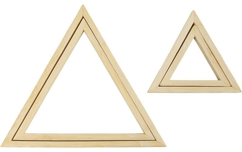 Creativ Company Stickrahmen-Set – 2 Ringe, Bambus, Natur