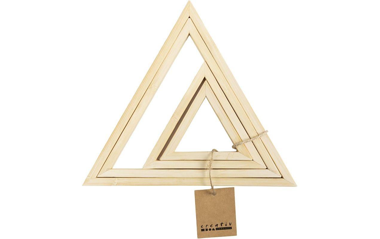 Creativ Company Stickrahmen-Set – 2 Ringe, Bambus, Natur