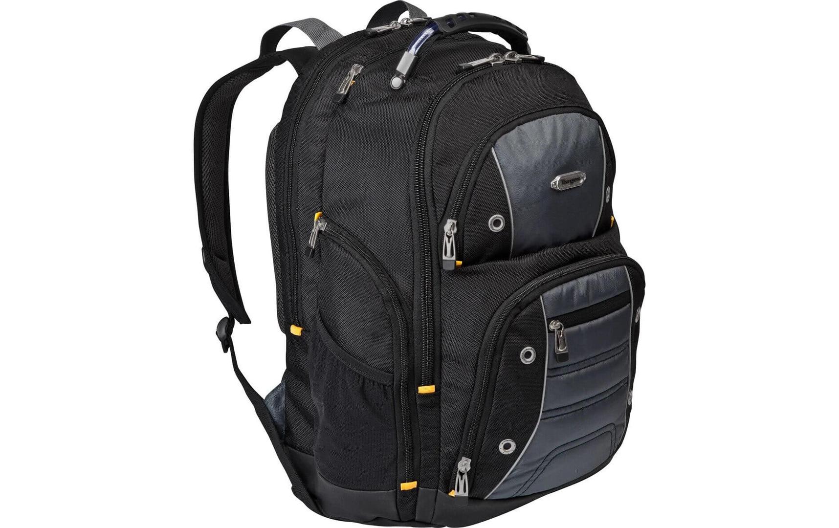 Targus Notebook-Rucksack Drifter – für 16″, Polyester/Tarpaulin – Grau/Blau, 135 × 480 × 370 mm