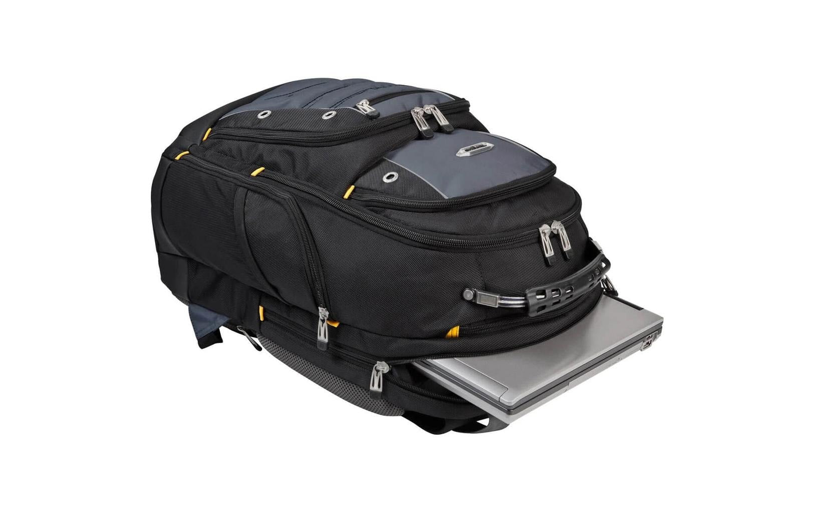 Targus Notebook-Rucksack Drifter – für 16″, Polyester/Tarpaulin – Grau/Blau, 135 × 480 × 370 mm