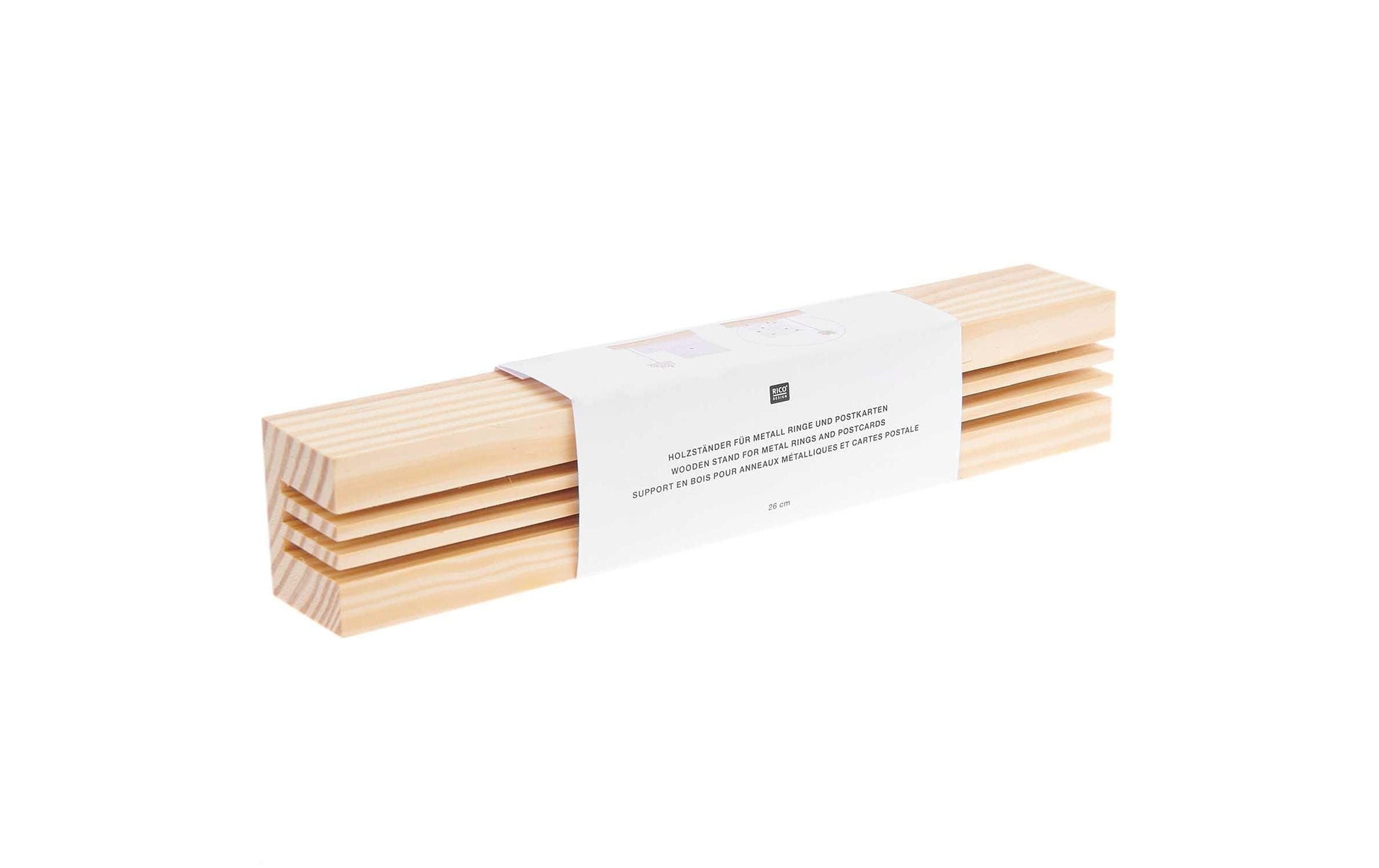 Rico Design Tischprospekthalter 26 cm – Holz, beige
