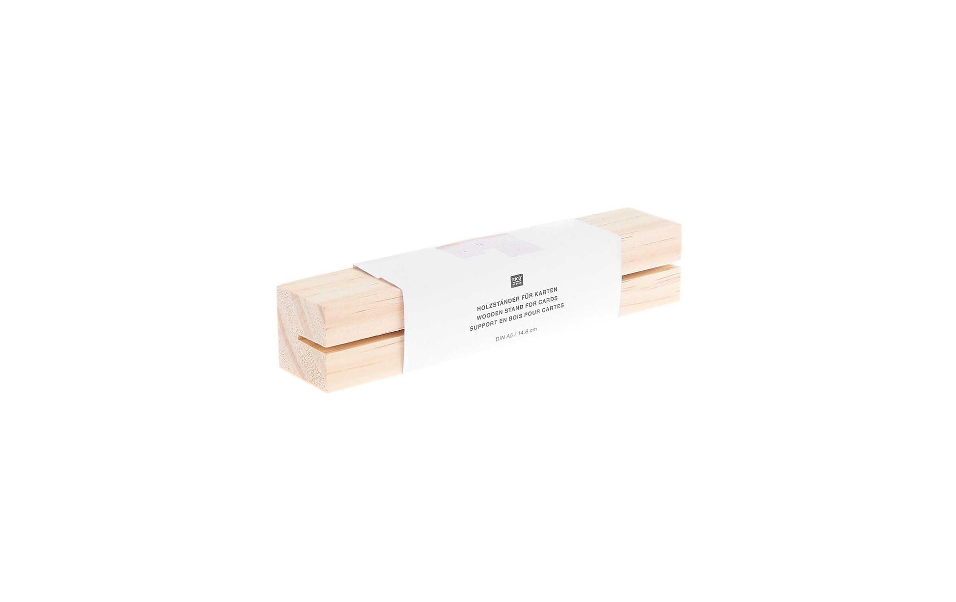 Rico Design Tischprospekthalter A5 – Holz, beige – 700300