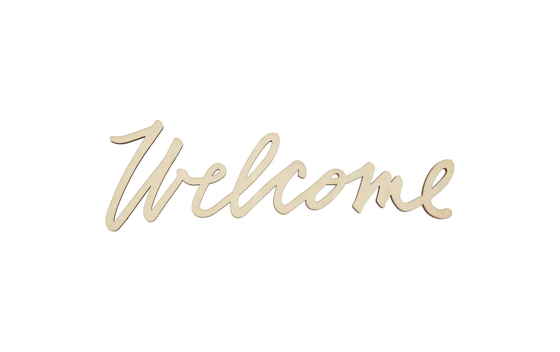 Rico Design Holzschriftzug 'Welcome' – 29 × 10 cm – Holz, natur