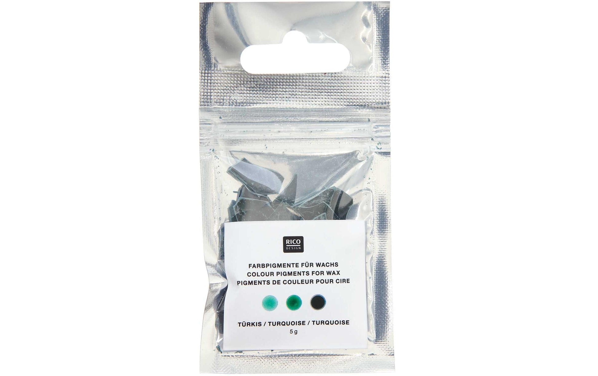 Rico Design Kerzenfarbe, türkis, 5 g, 1 Stk
