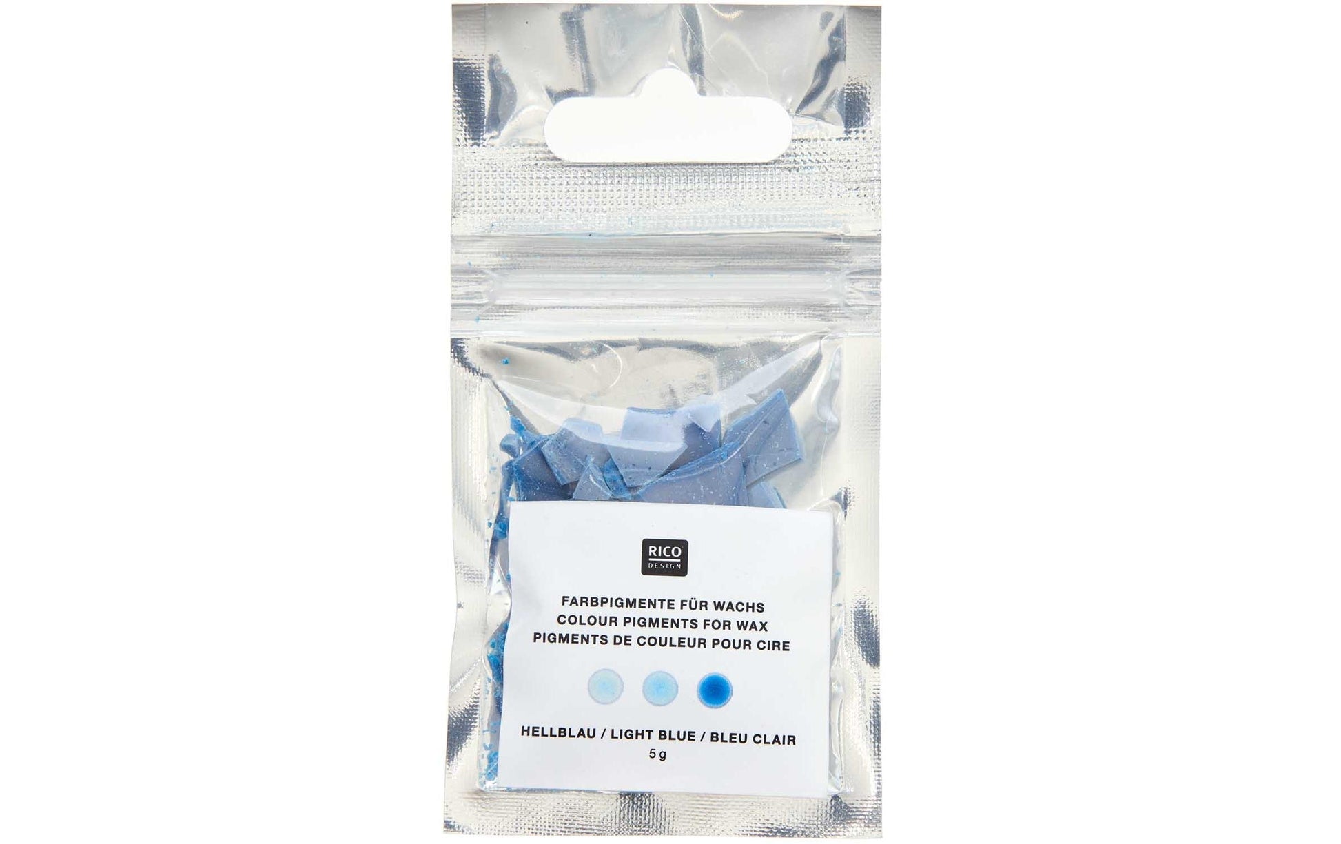Rico Design Wachsfarbe, Hellblau, 5 g