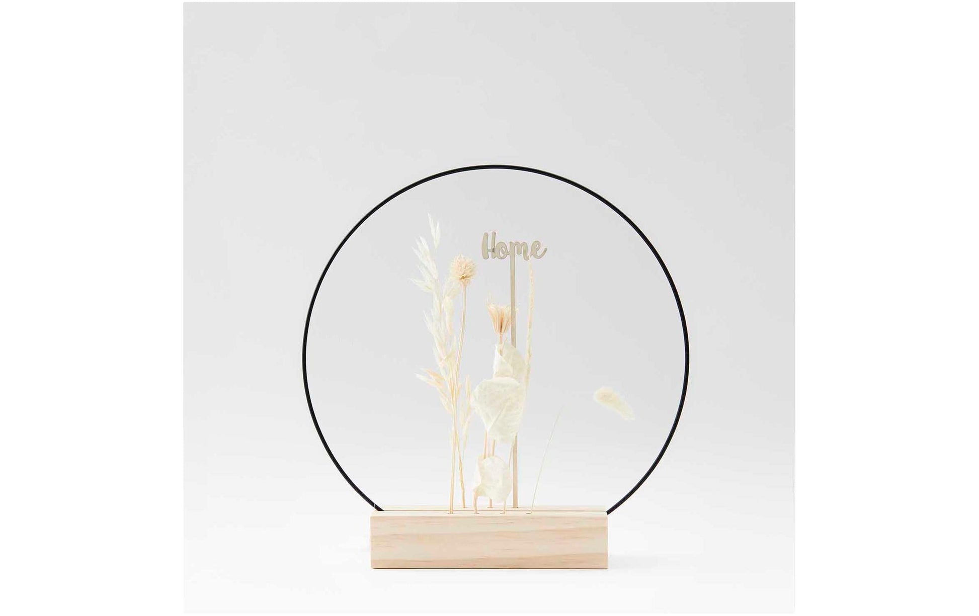 Rico Design Thekendisplay – für Postkarten, Metallringe – Holz, Beige – 180×40×50 mm