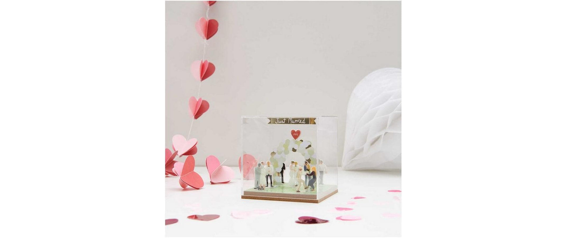 Rico Design Dekohaube Würfel – 9,5 × 10 × 9,5 cm – Acrylglas & MDF, transparent