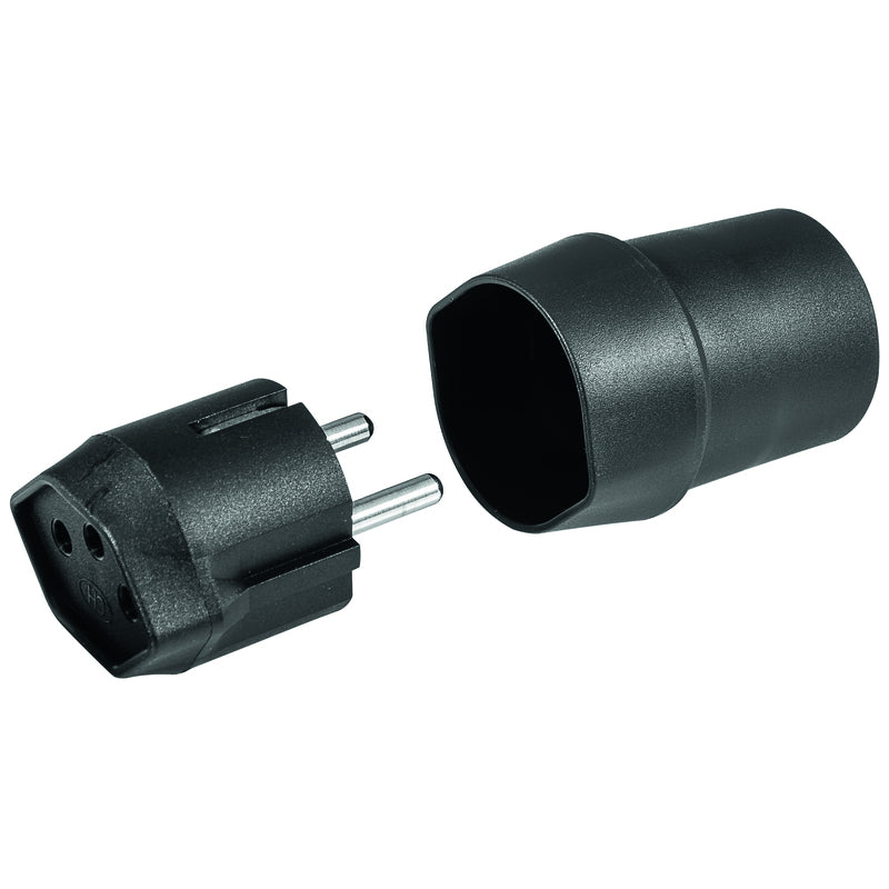 Steffen Adapterkabel, T12–Schuko (Typ F), IP20 – schwarz