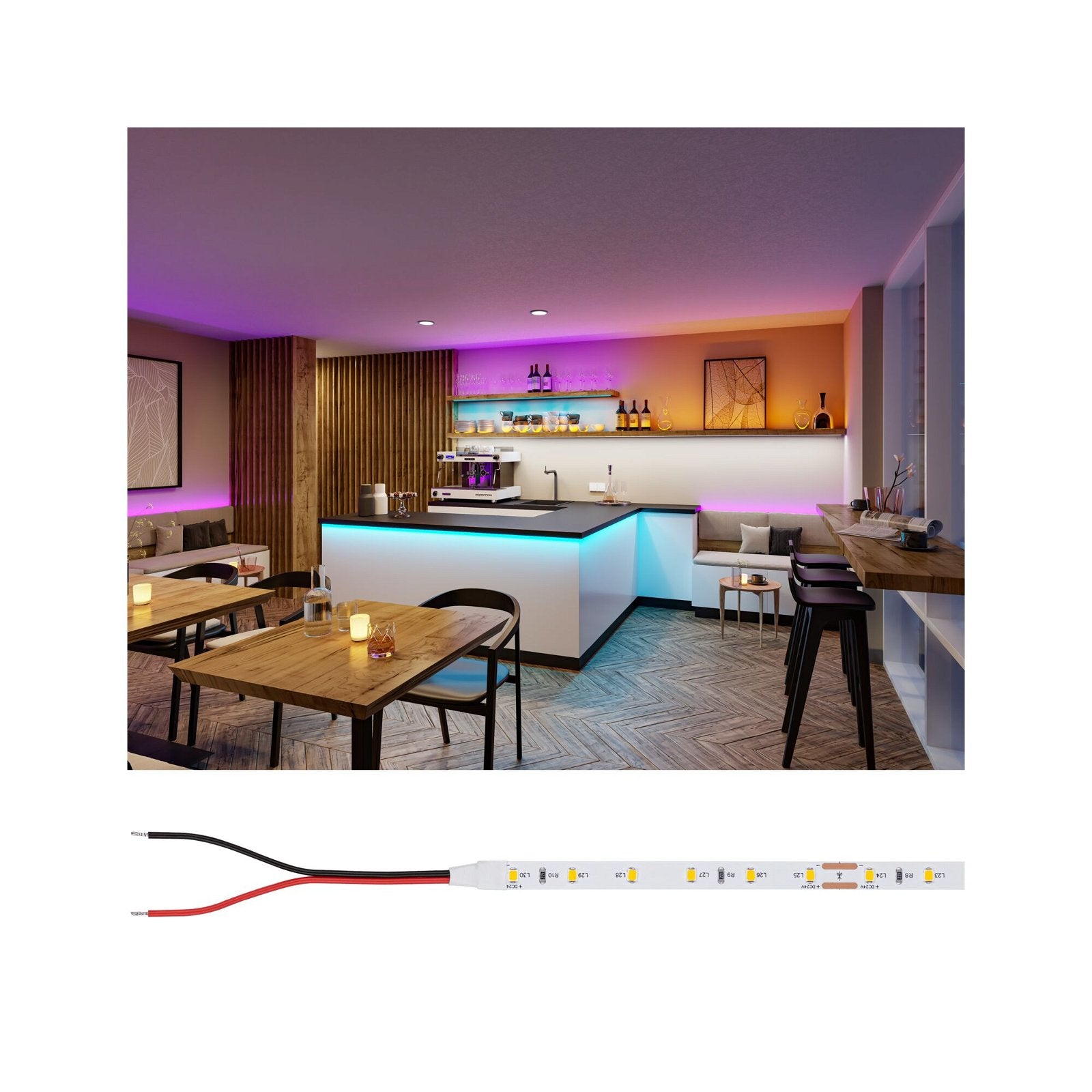 Paulmann LED-Strip 5 m – Eisblau, 1500 lm, 20 W – IP20 – 1 Stk.
