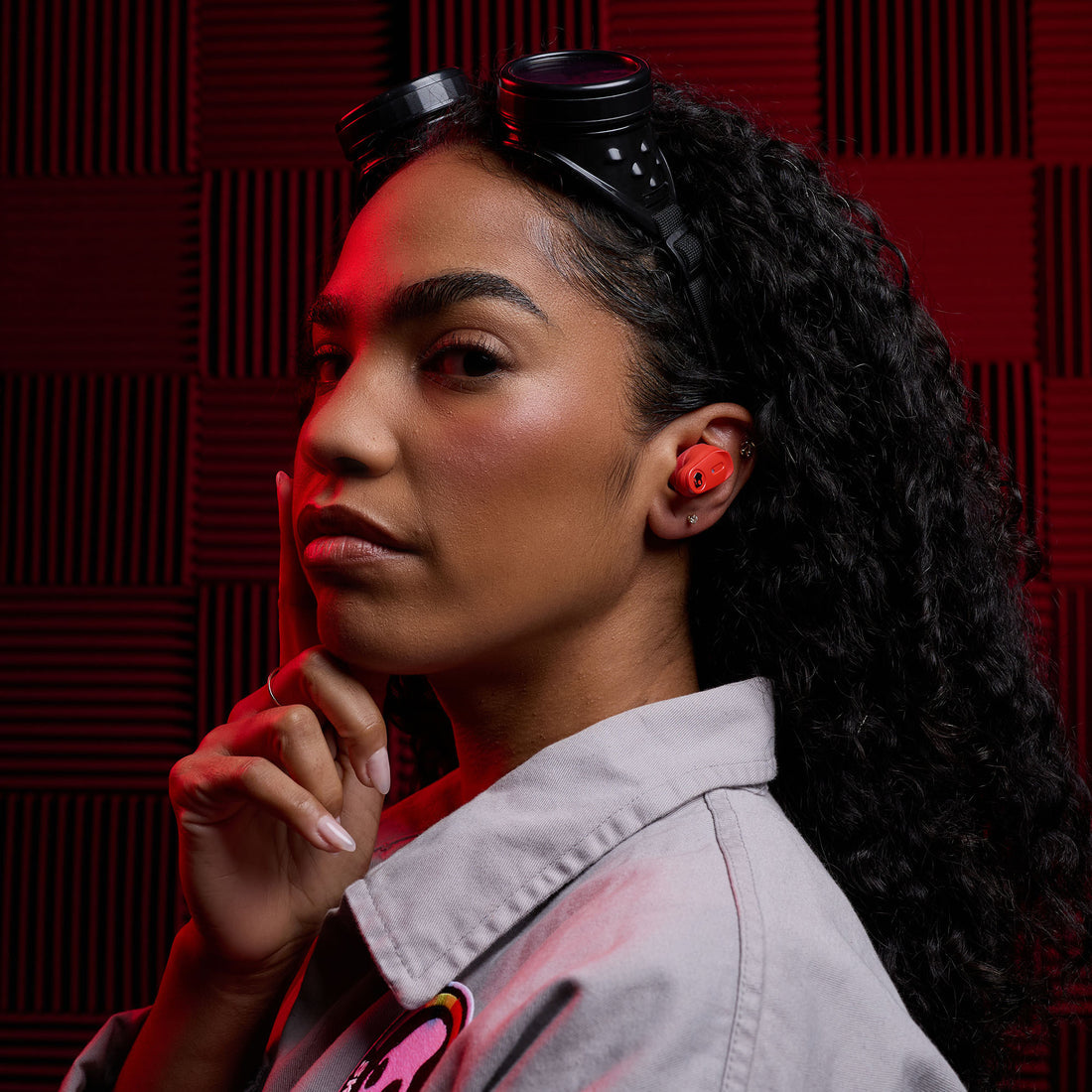 Skullcandy Skyd Method 360 ANC – True Wireless In-Ear Kopfhörer – Bluetooth 5,3, ANC, IPX4 – Rot – bis 40 h