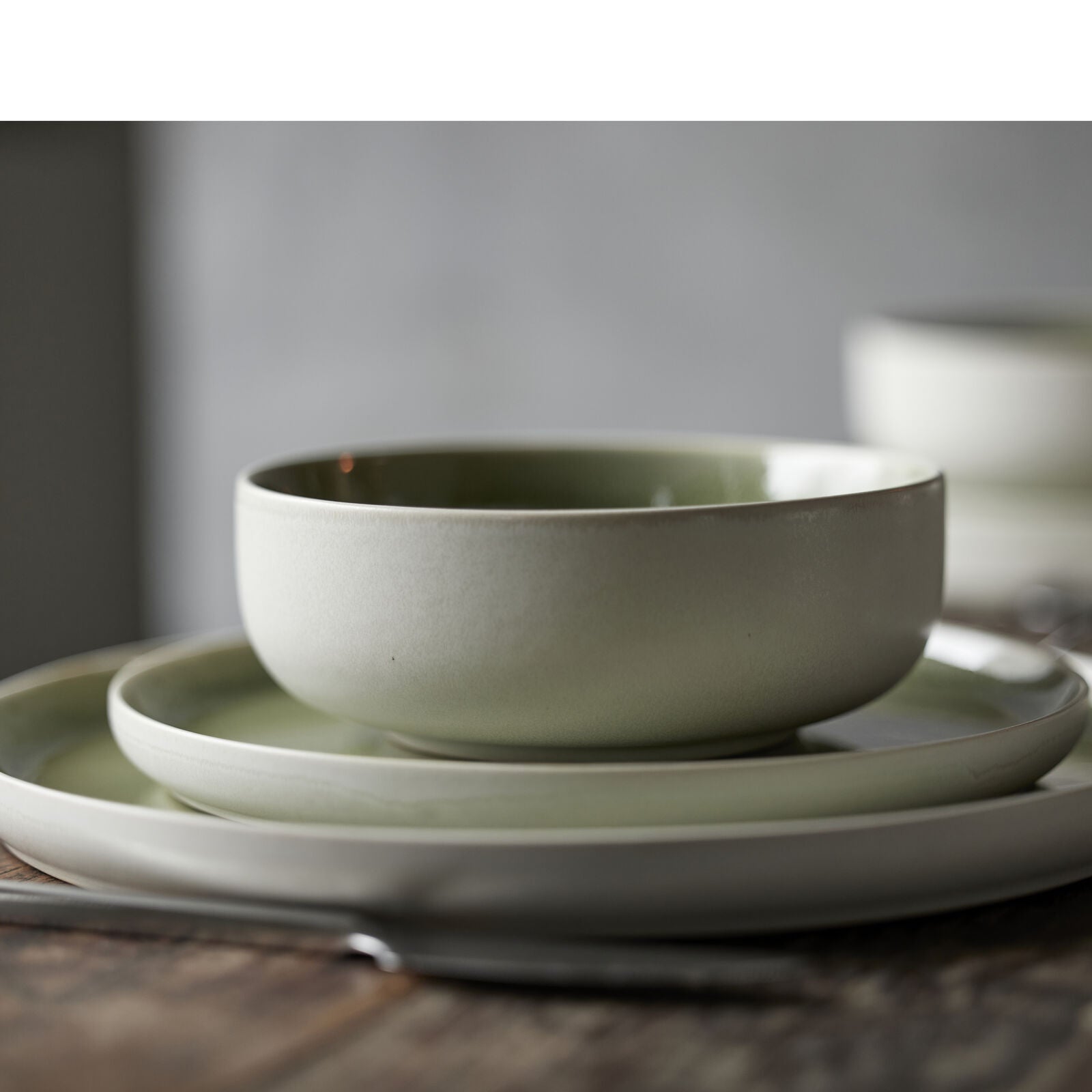 Studio Round Suppen- & Pastateller North – Ø 19 cm, H 5,7 cm, Steinzeug, spülmaschinenfest
