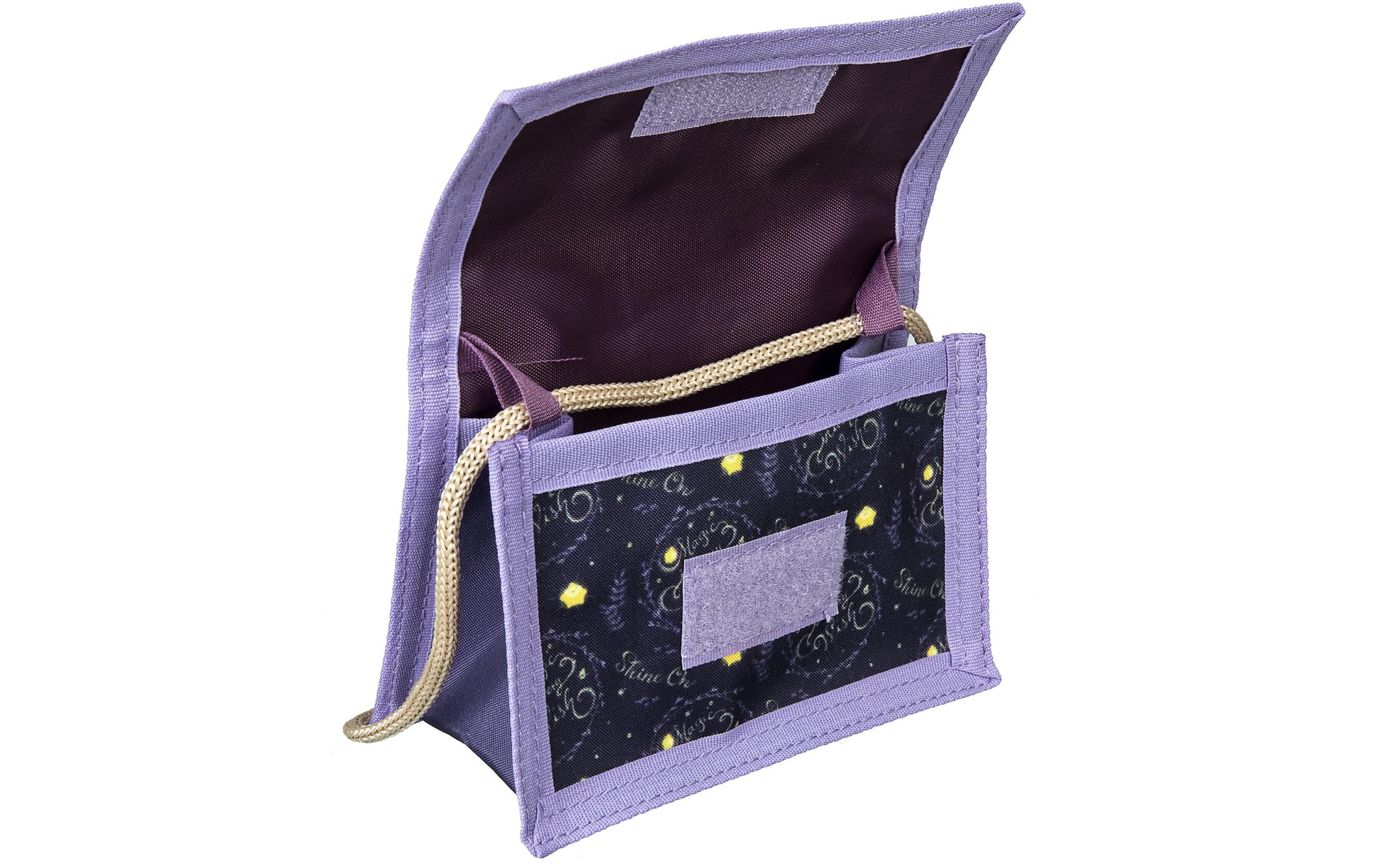 Undercover Brieftasche Wish – Klettverschluss, Münzfach – 13 × 8 × 2 cm – Satin – Lila