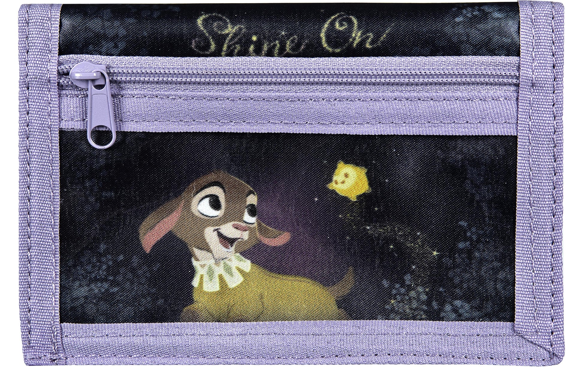 Undercover Brieftasche Wish – Klettverschluss, Münzfach – 13 × 8 × 2 cm – Satin – Lila