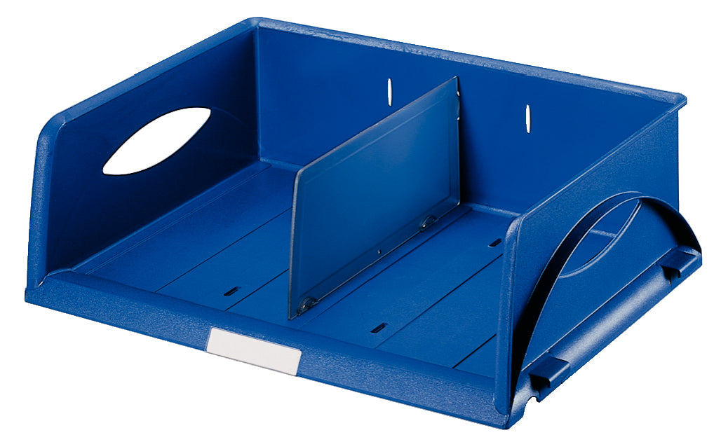 Leitz Sorty – Briefkorb für A4/C4, quer, Kunststoff, blau, 405 × 125 × 300 mm