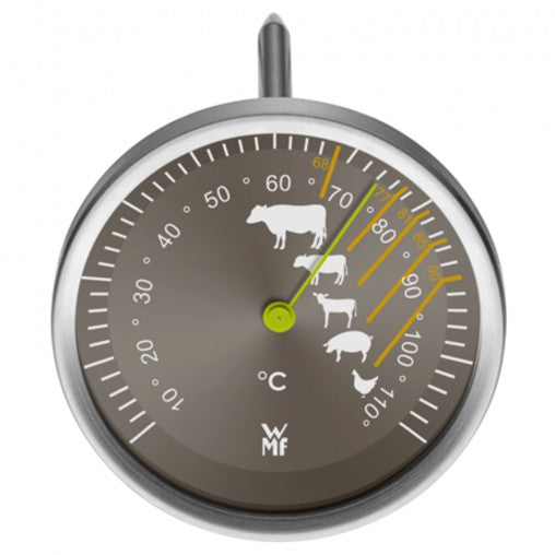 WMF Scala – Bratenthermometer Ø 6,7 × 17 cm, Edelstahl/Glas, Silber