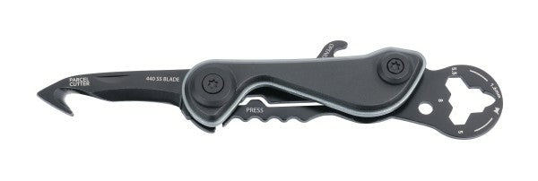 TROIKA Mini-Werkzeug – Parcel Cut & Cart, Multitool, 9 Funktionen