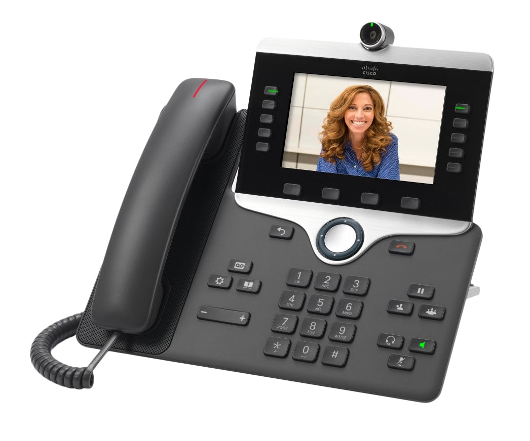 Cisco 8845 – IP-Videotelefon, 5", BT, PoE, mit Kamera, Anthrazit