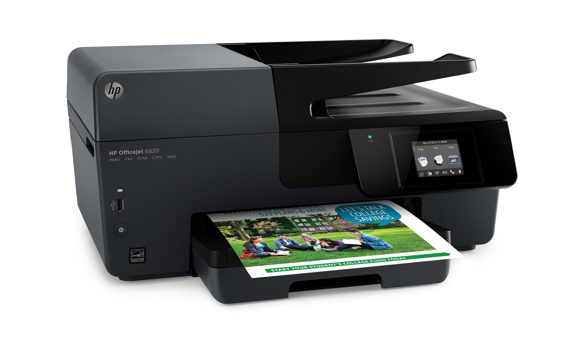 HP OfficeJet 6820 e – Farbtintenstrahl-Multifunktionsdrucker, A4, 4-in-1, Duplex, ADF, WLAN/LAN, AirPrint