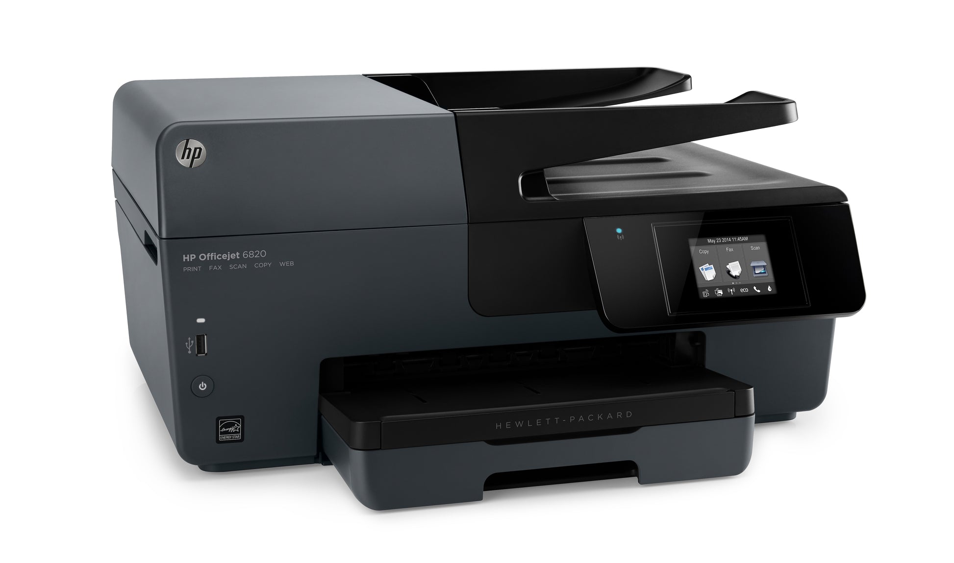 HP OfficeJet 6820 e – Farbtintenstrahl-Multifunktionsdrucker, A4, 4-in-1, Duplex, ADF, WLAN/LAN, AirPrint