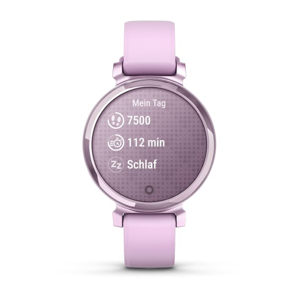 Garmin Lily 2 – Smartwatch – 35,4 mm, GPS, Bluetooth, Gorilla Glass, 50 m, Flieder, Universelle Grösse, Sportarmband