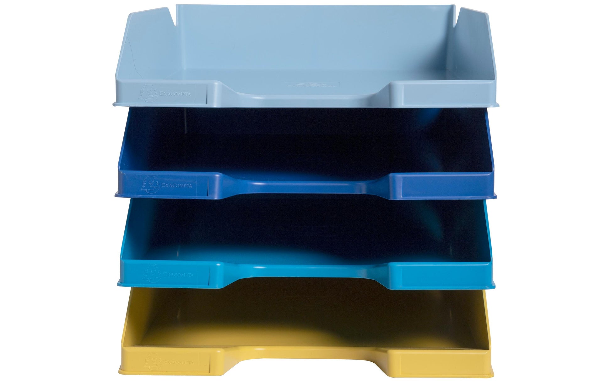 Exacompta Briefablage COMBO MIDI Bee Blue – für A4+ Papier – 346 × 254 × 243 mm