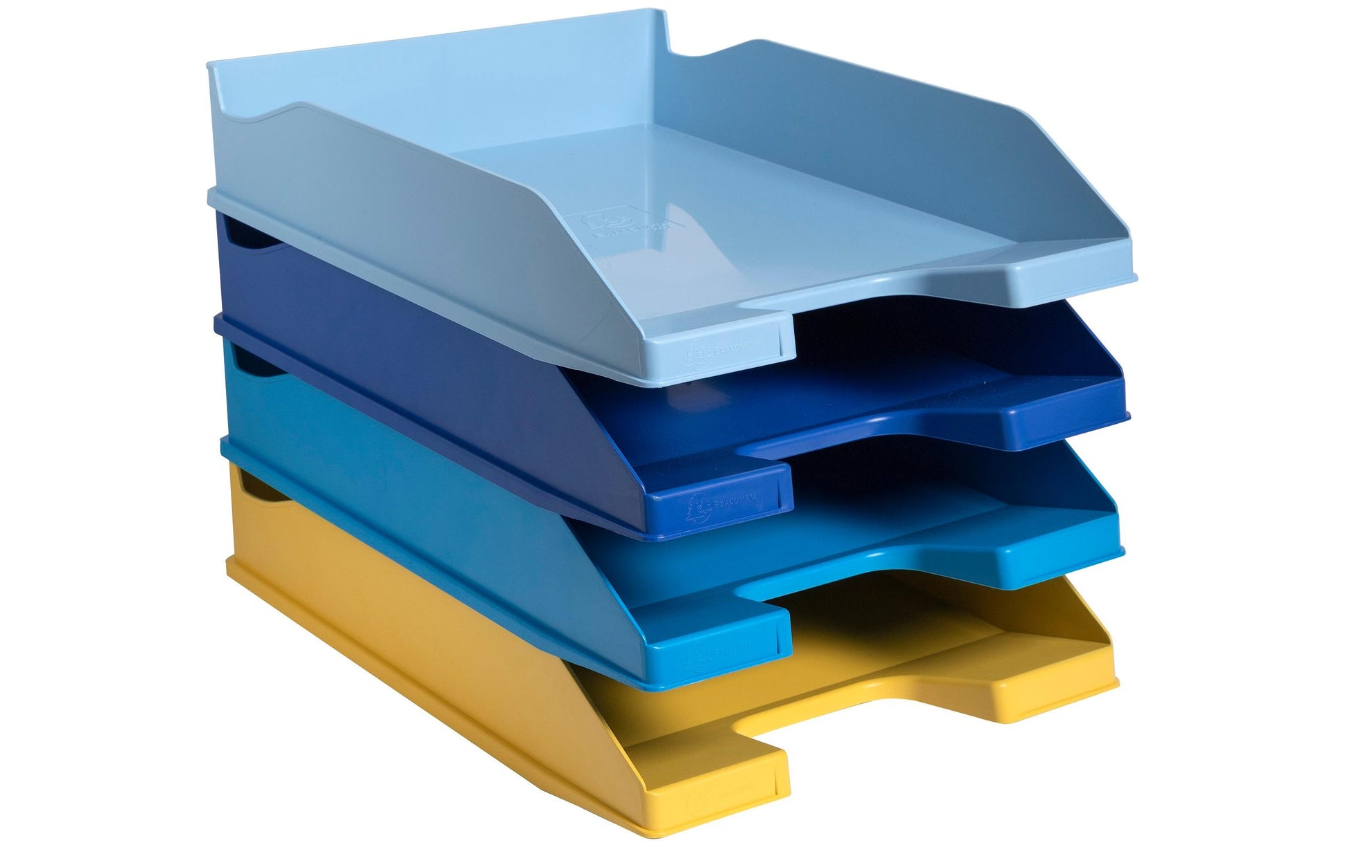 Exacompta Briefablage COMBO MIDI Bee Blue – für A4+ Papier – 346 × 254 × 243 mm