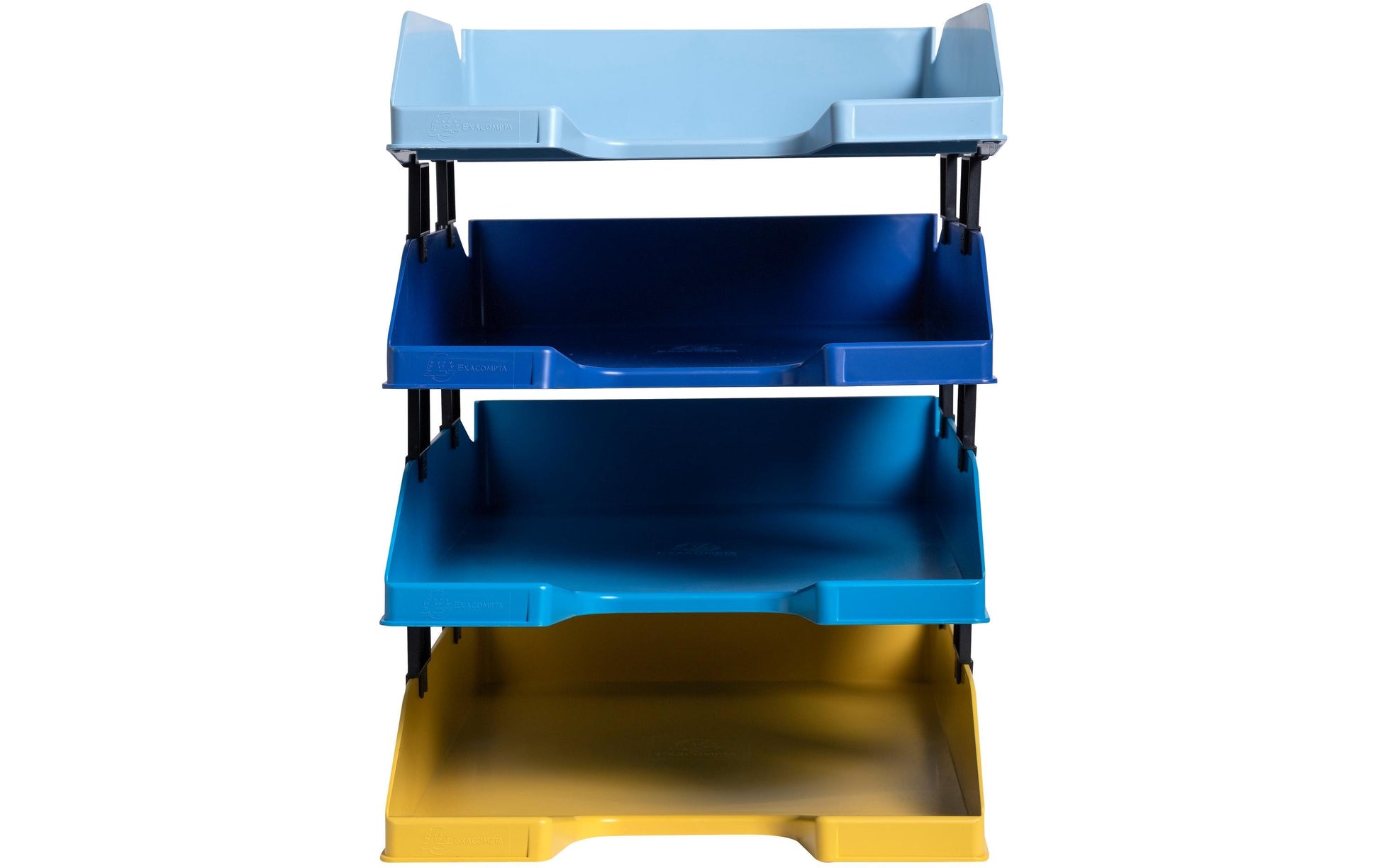 Exacompta Briefablage COMBO MIDI Bee Blue – für A4+ Papier – 346 × 254 × 243 mm