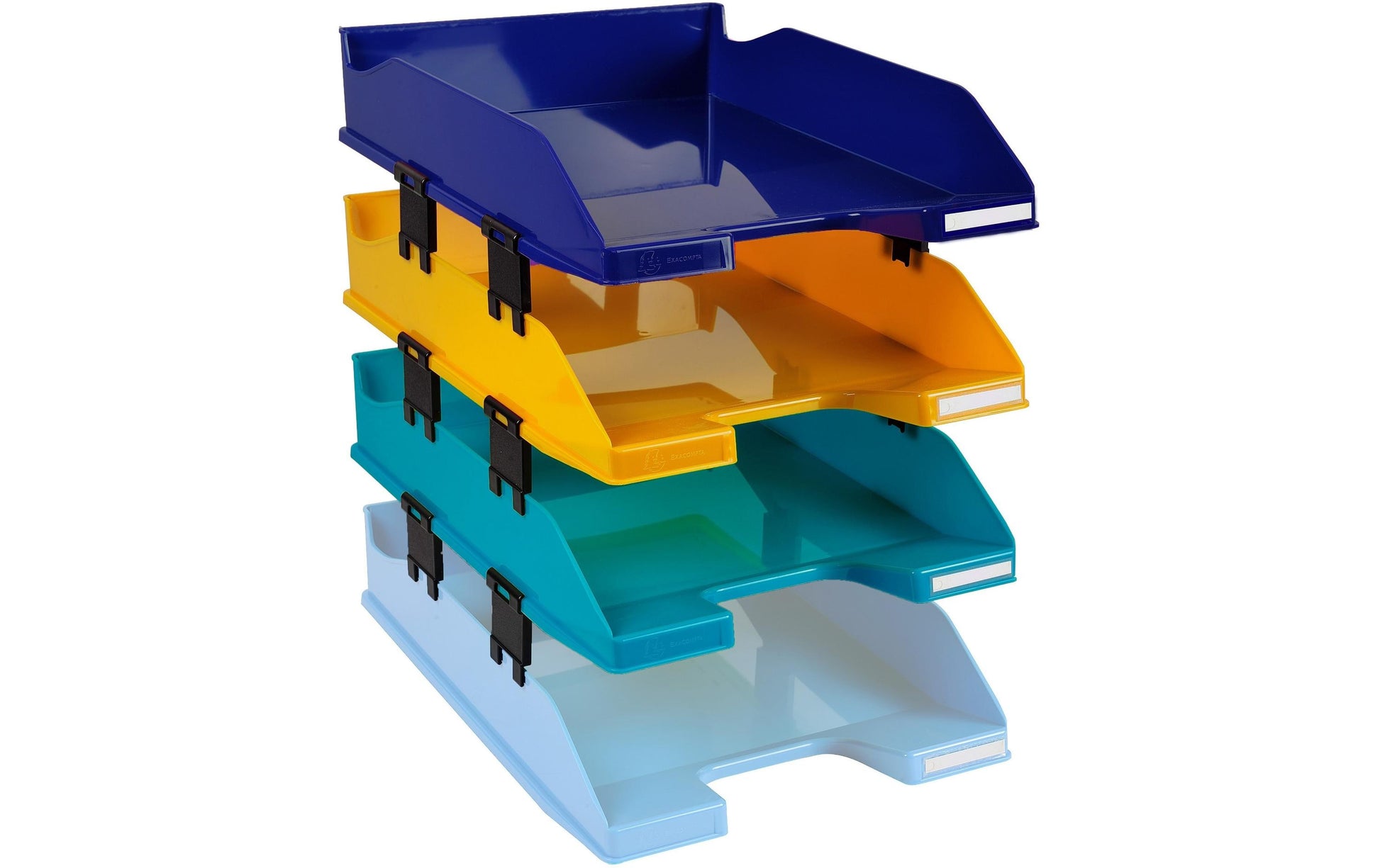 Exacompta Briefablage COMBO MIDI Bee Blue – für A4+ Papier – 346 × 254 × 243 mm