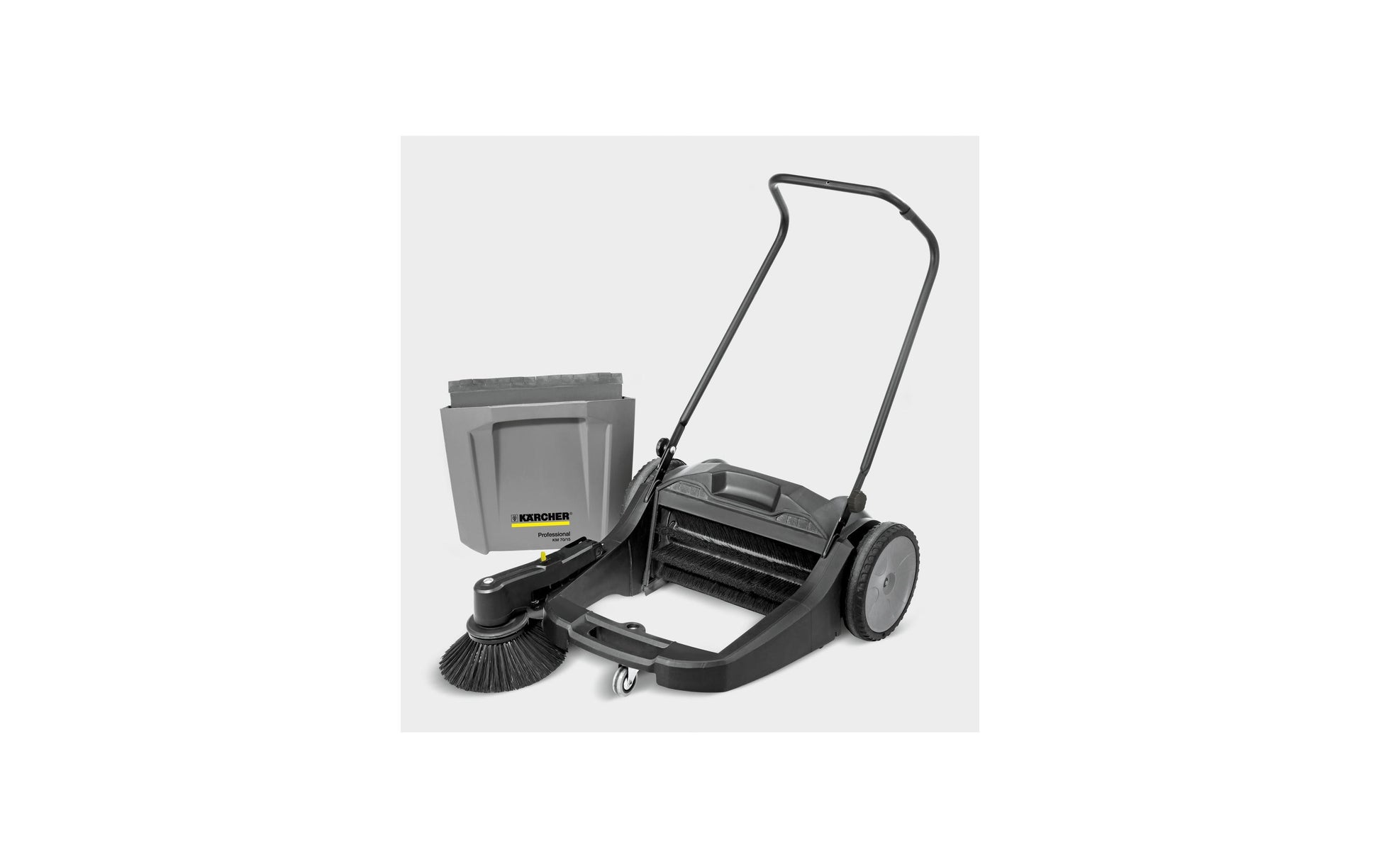 Kärcher Kehrmaschine KM 70/15 C – 70 cm Arbeitsbreite, 42 l Auffangbehälter, manuell, schwarz