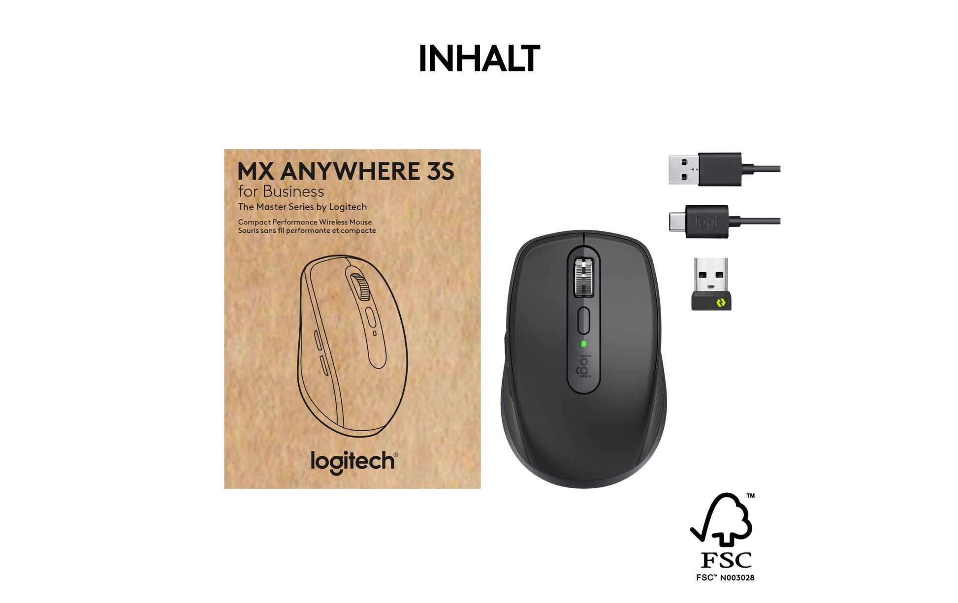 Logitech MX Anywhere 3S für Business Maus – Graphit