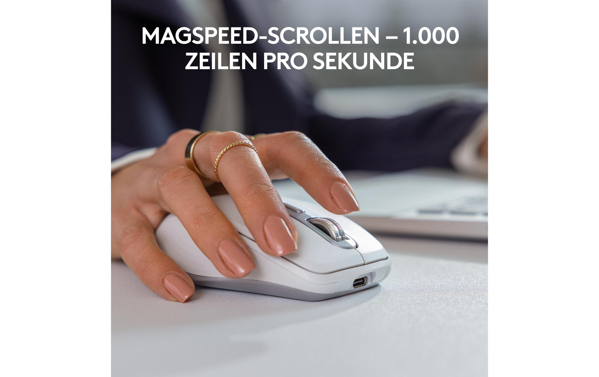 Logitech MX Anywhere 3S für Business Maus – blassgrau