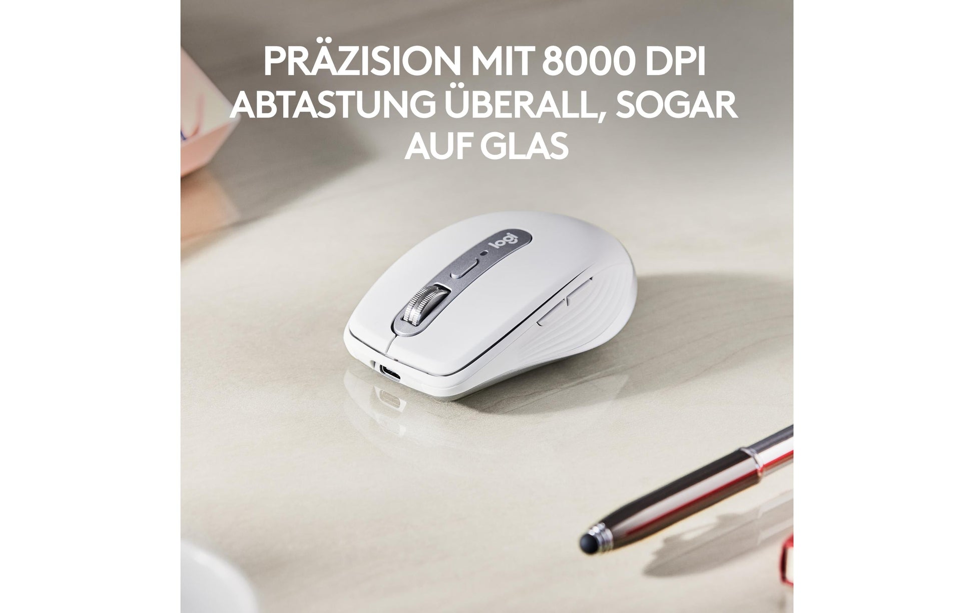 Logitech MX Anywhere 3S für Business Maus – blassgrau