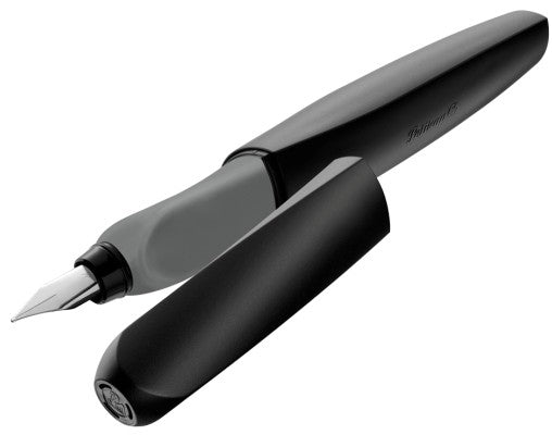 Pelikan Twist – Federspitze M – für Rechts- & Linkshänder – Schwarz, Blau – Patronen