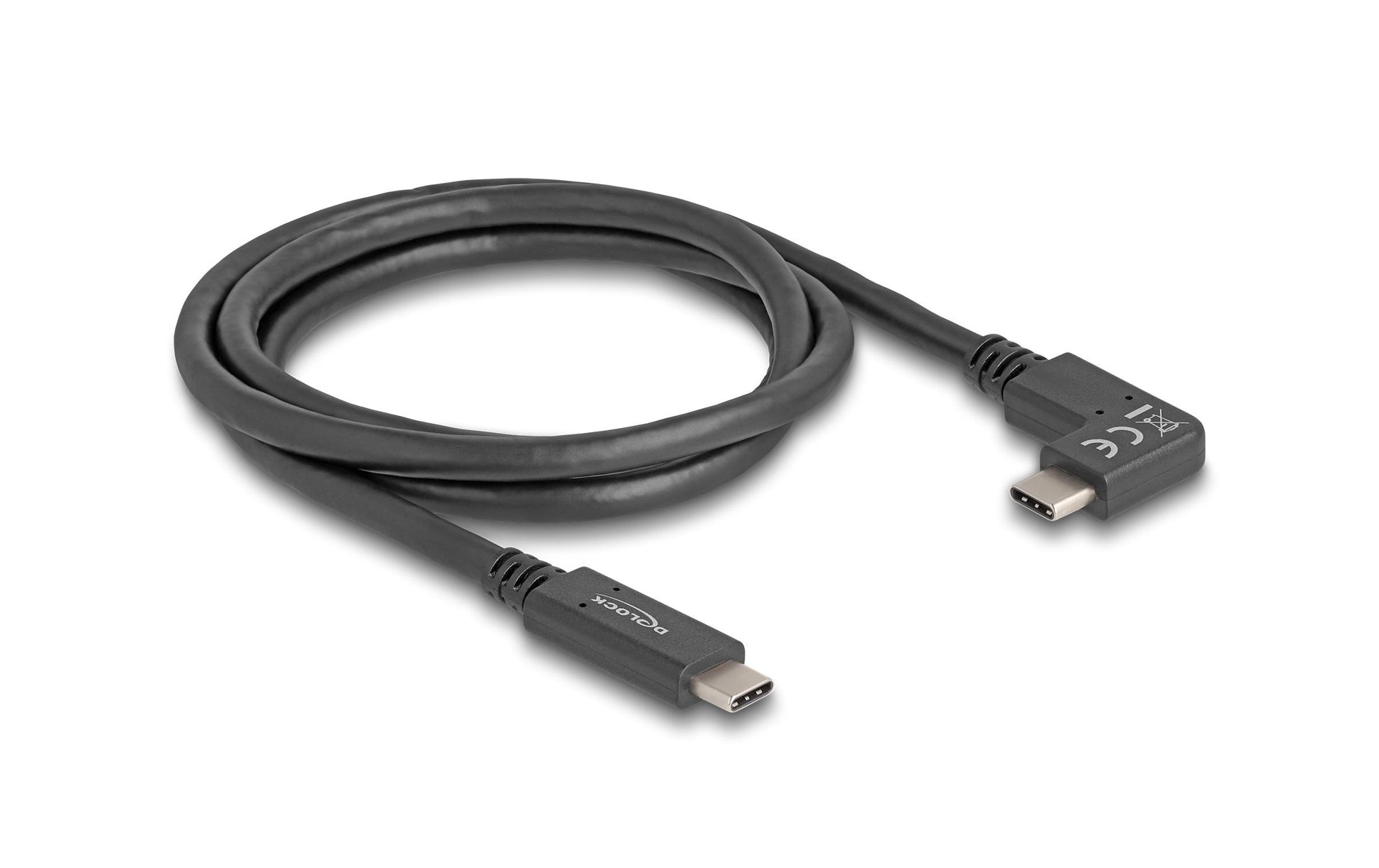 DeLOCK USB-C auf USB-C Kabel – USB 3.2 Gen 2 (10 Gbit/s) – 1 m – PD 60 W – 4K/60 – Schwarz