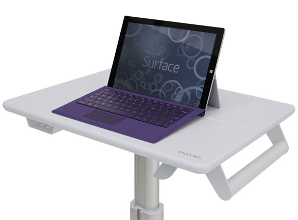Ergotron StyleView S-Tablet SV10 – Tablet-Wagen, höhenverstellbar (38 cm), Weiss, Aluminium